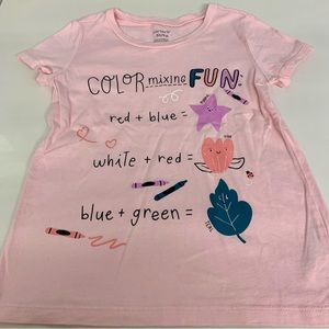 Carter’s Pink Color Mixing Fun T-shirt Sz 5T